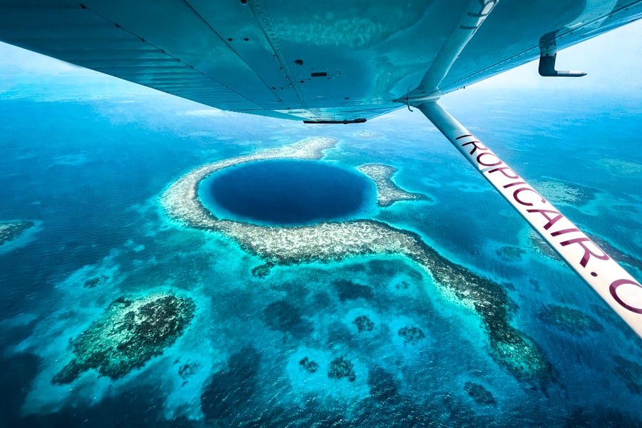 Great Blue Hole Belize: Scenic Flight & Photos